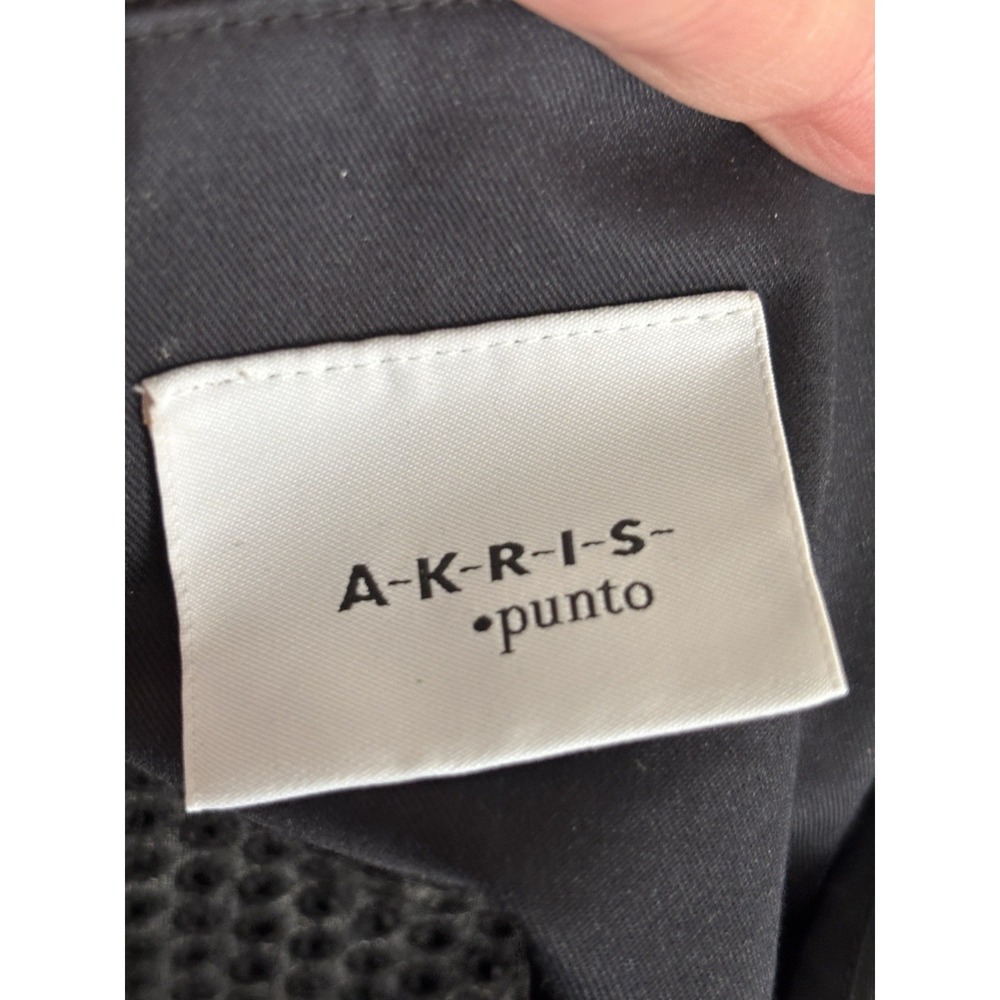 Akris Punto Size 8 Skirt Suit Set 2 Piece Gray Office Designer Luxury Cotton - Picture 7 of 11